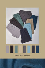 Men Solid Slim Fit Short Tighty Pant at Wholesale Price J 84 | 8 Pcs Box