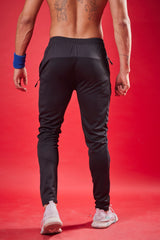 ASTRIKE SPORTS SPECIAL BLACK COVER PACKING TERRY TRACKPANT QR55 I 8 PCS PACKING