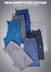 Men Solid Slim Fit Shorts at Wholesale Price QR 36 | 8 Pcs Box
