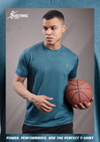 Men's Solid Slim Fit Crew Neck Half Sleeves Ocean T-shirt J-123