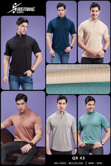ASTRIKE SPORTS Polo Neck T-shirts at Wholesale Price QR-43 | 6 Pcs Packing